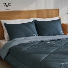 [베르사체 19V69 ITALIA] 차렵이불+베개커버2장_Peacock Blue