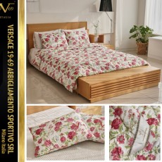 [베르사체 19V69 ITALIA] Fiore 차렵이불+베개커버2장_Lilia white